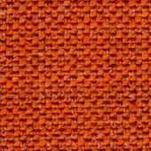 Orange polypropylene mesh textile with a dense, repeating diamond perforation pattern and uniform, tight weave structure.